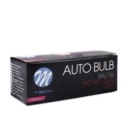 Lámpara M-Tech BAU15s 21W 24V ÁMBAR