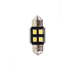 Blister 2x LED L345W - C5W 31mm 4xSMD2835 CANBUS Blanco
                                                                  