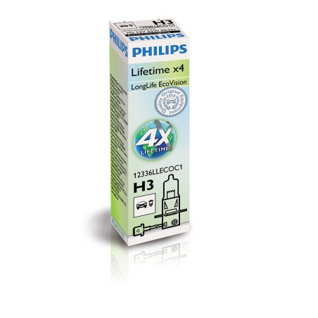 Philips H3 LongLife EcoVision 12V55W PK22s C1