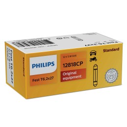 Philips Festoon T6,2x27 12V3W SV6 CP