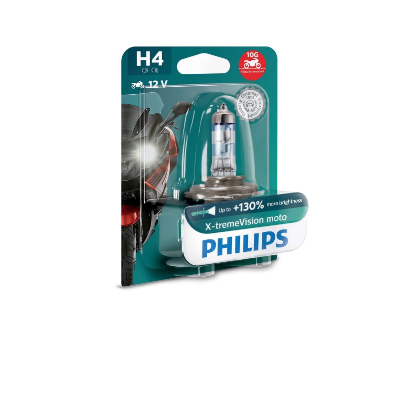 Philips H4 X-tremeVision Moto 12V60/55 P43t-38 BW