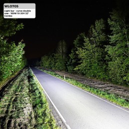 Faro barra LED - Doble fila - Curvado - 180W 10-30V 32" Combo