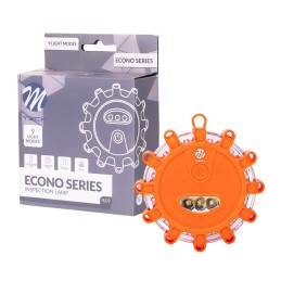 Luz de advertencia 12+3 LED 3xAAA Ambar