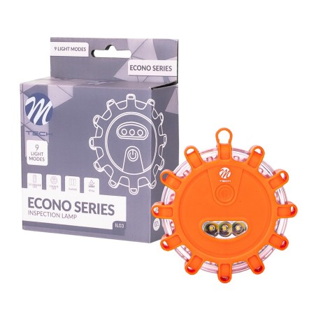 Luz de advertencia 12+3 LED 3xAAA Ambar