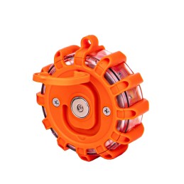 Luz de advertencia 12+3 LED 3xAAA Ambar