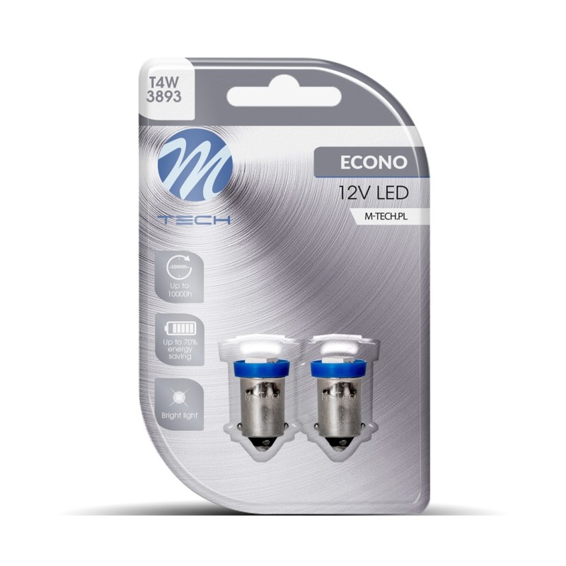 Blister 2x LED L008B - BA9s 1xSMD5050 Azul