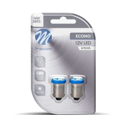 Blister 2x LED L009W - BA9s 12V 4xSMD3528 Azul