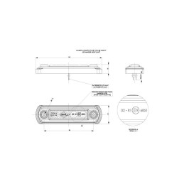Luz de gálibo HORPOL LED HOR65 LD677 12/24V ECE Rojo
                                                                  