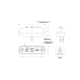 Luz de gálibo HORPOL LED HOR33 LD410 12/24V ECE Rojo
                                                                  