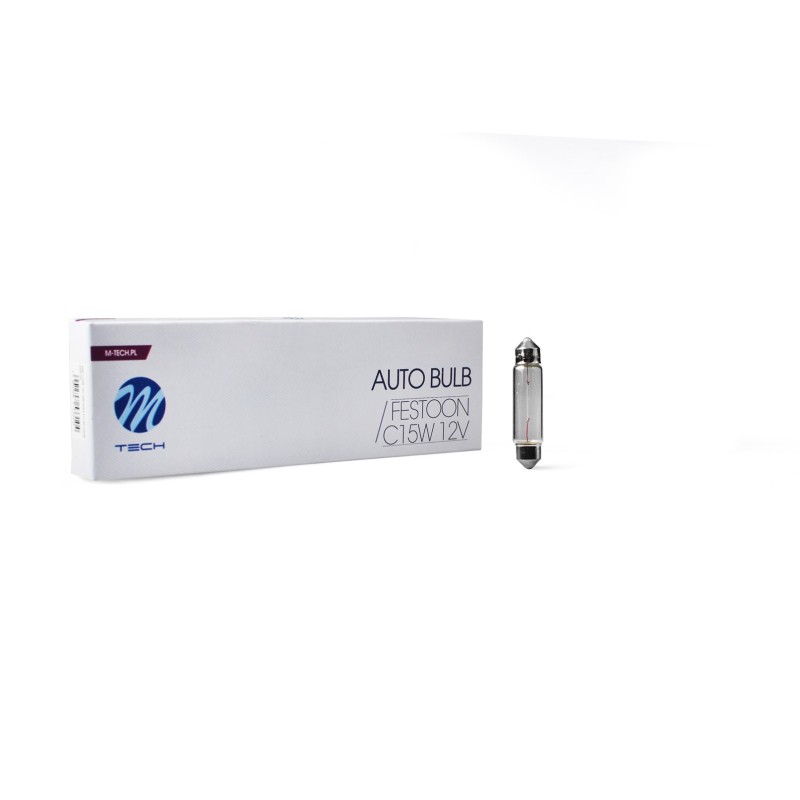 Lámpara M-TECH C15W 12V 15W 43mm 12V 15W SV8.5-8