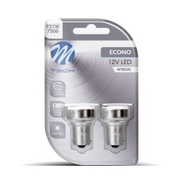 Blister 2x LED L107W - BA15s 19xSMD2835 Blanco