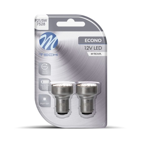 Blister 2x LED L108W - BAY15d 19xSMD2835 Blanco