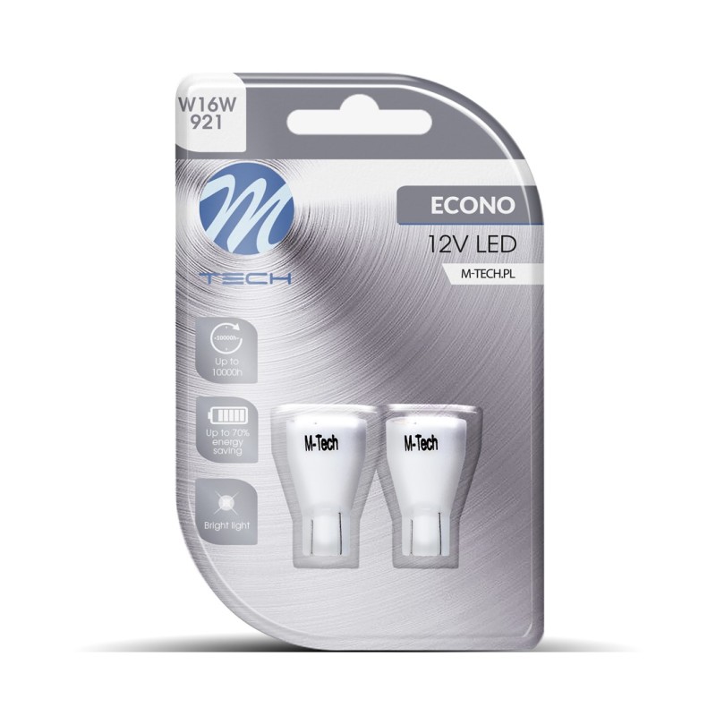 Blister 2x LED L111W - T15 W16W 7xSMD2835 Blanco