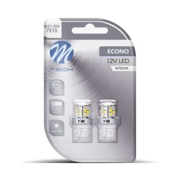 Blister 2x M-TECH Econo LB115W - T20 W21/5W,  21xSMD2835 LED, Blanco
