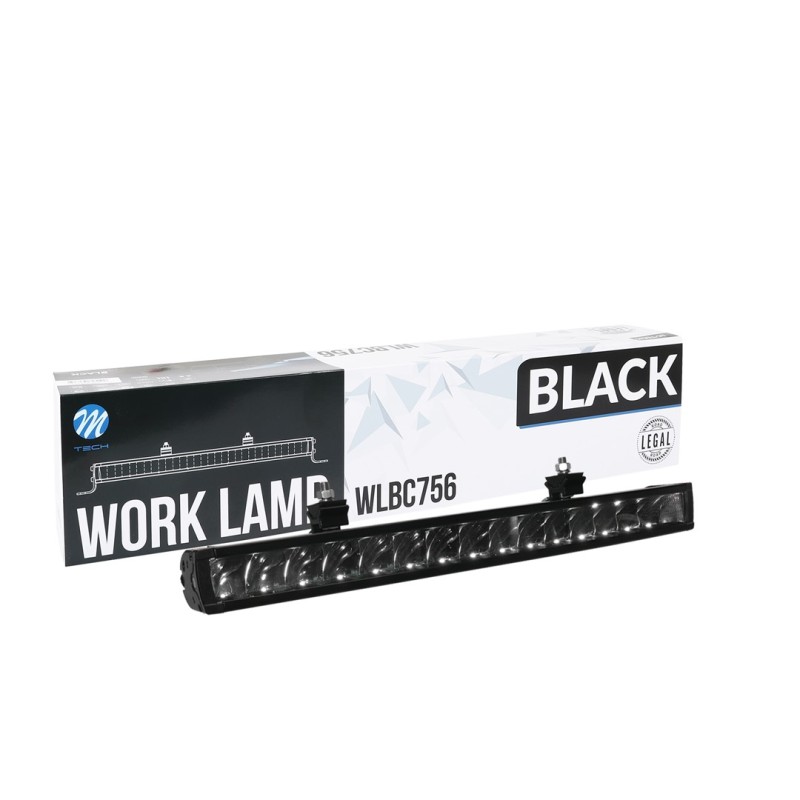 Faro largo alcance, barra LED -  una fila - soporte lateral, 105W 12-48V 21", Black Series