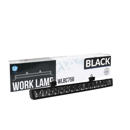 Faro largo alcance, barra LED -  una fila - soporte lateral, 105W 12-48V 21", Black Series