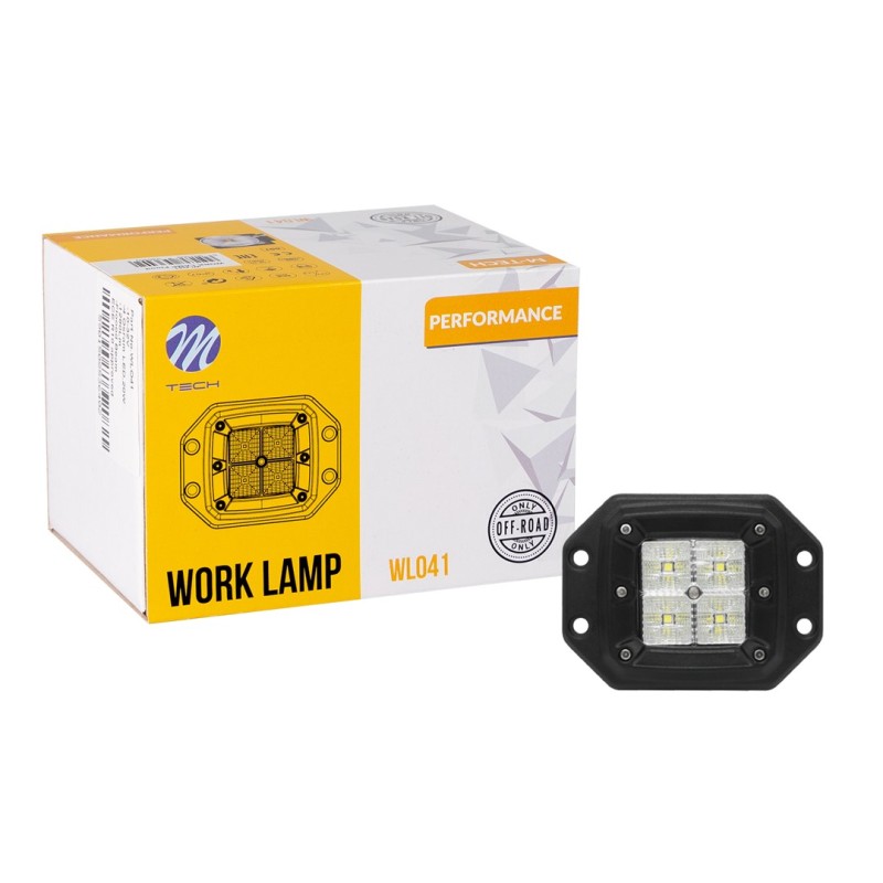 Faro de trabajo - Cuadrado 4x5W LED 20W 10-32V Flood, Performance Series