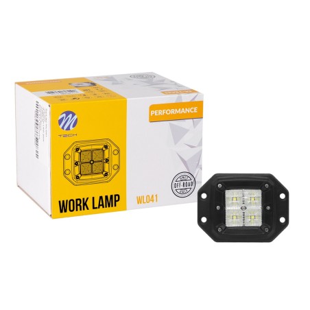 Faro de trabajo - Cuadrado 4x5W LED 20W 10-32V Flood, Performance Series