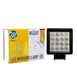 Faro de trabajo - Cuadrado 16x3W LED 48W 10-32V Flood, Performance Series