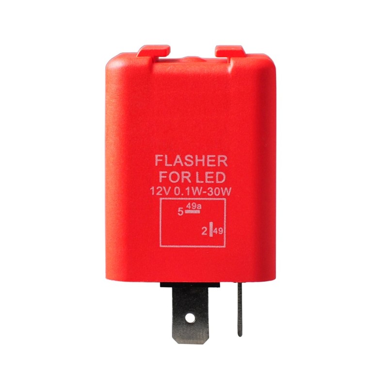 FLL007, 12V, 2P, red cover