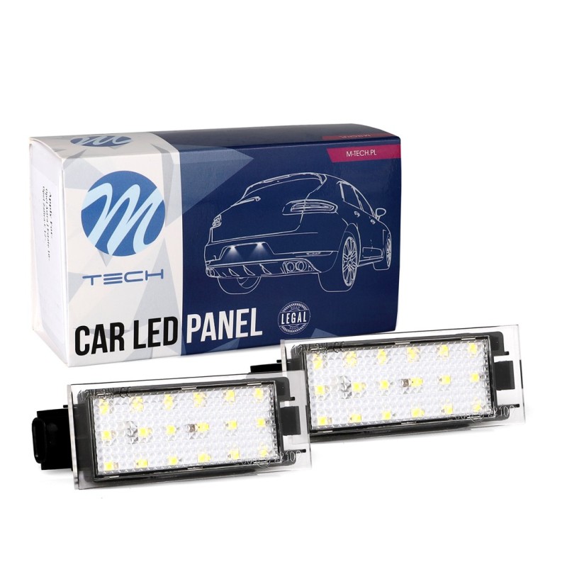 Luz de matrícula de LED 18 SMD Renault Clio III