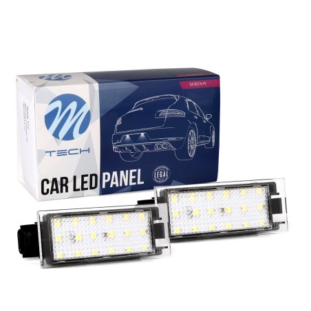 Luz de matrícula de LED 18 SMD Renault Clio III