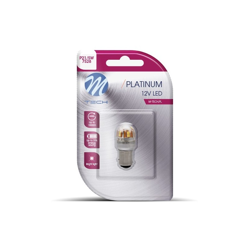 Blister 1x LED L827W - BAY15d 15x2835SMD CANBUS 12-24V Blanco