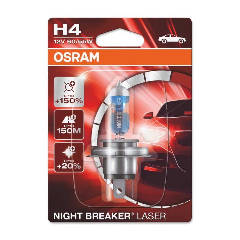 NIGHT BREAKER® LASER H4 01-Blister