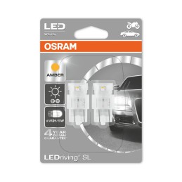 Osram LEDriving SL ≠ "W21/5W" Amber W3x16q 12V 1,9W 7716YE-02B &
