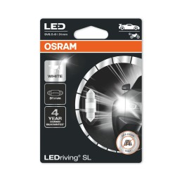 Osram LEDriving® 6438DWP-01B 1W/12V SV8.5-8 ≠ "C5W" 31mm White 6000K