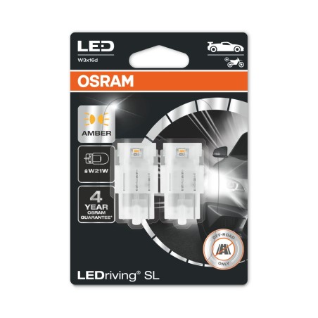 Osram LEDriving® 7505DYP-02B 1,3W/12V W3x16d ≠ "W21W" Amber