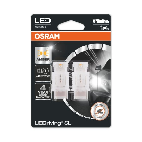 Osram LEDriving® 3157DYP-02B 1,3W/12V W3x16q ≠ "P27/7W" Amber