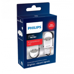 Philips X-tremeUltinon gen2 W21 LED red 11065 XUR 12V 2,1W X2&