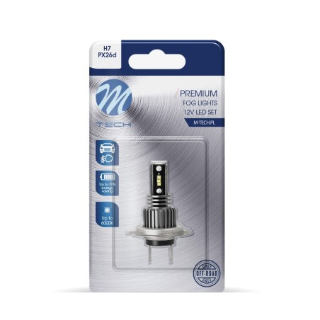 Blister 1x LED H7 6x1616 SMD 3W 280Lm Blanco