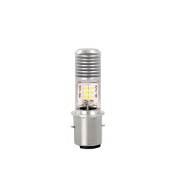 Blister 1x LED BA20D 12x3030 SMD 10-80V AC/DC Blanco
                                                                  