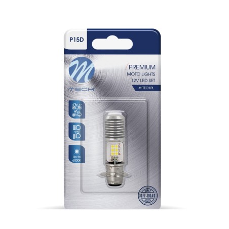 Blister 1x LED P15d-25-1 12x3030 SMD 10-80V AC/DC Blanco