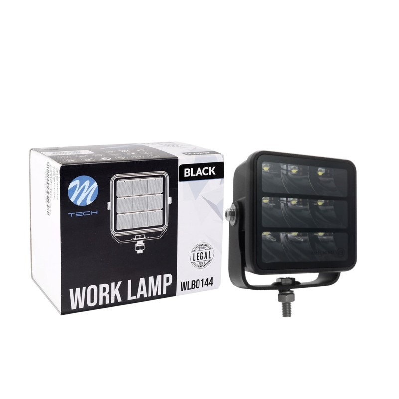 Faro de largo alcance- triple fila- soporte inferior- 45W 10-32V 3,4", Black Series