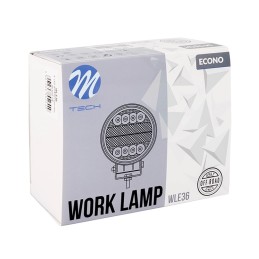 Lampa Robocza M-TECH ECONO WLE46 - 4" 42xSMD3030 +Halo - Square 42W 10-30V Spot