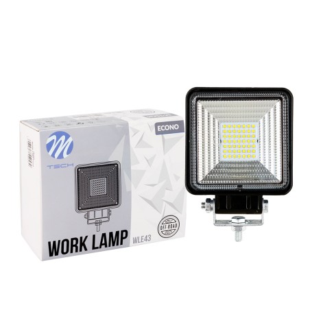 Lampa Robocza M-TECH ECONO WLE43 - 4" 49xSMD3030 - Square 49W 10-30V Flood