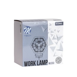 Lampa Robocza M-TECH ECONO WLE53 - 4" 16x3W Hex 48W 12-30V 4D Spot