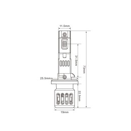 BOMBILLA LED PREMIUM SERIE SMART 880/881; 2 uds