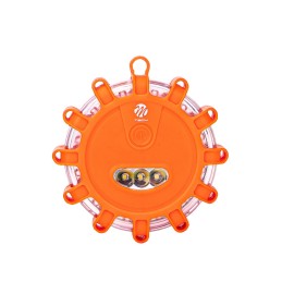 3x Luz de advertencia 12+3 LED 3xAAA Ambar
                                                                  