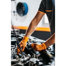 Grippaz Nitrile Fishscale 240mm 6mil 50pcs/box Orange Size XXL
                                                                  