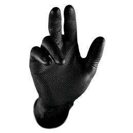 Grippaz Nitrile Fishscale 240mm 6mil 50pcs/box Black Size M
                                                                  