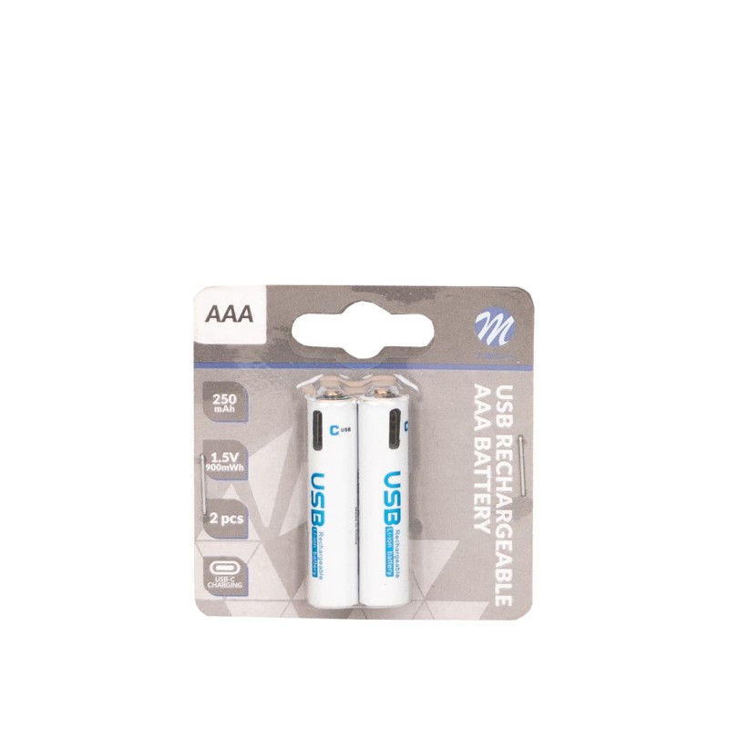 ACCU AAA 250mAh/900mwh USB-C 2pcs/Blister