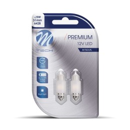 Blister M-TECH Premium LB360W - C5W 31mm, 12V 2xSMD2835, CANBUS, White