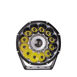 LÁMPARA LÁSER DE LARGA DISTANCIA M-TECH WORK WLLDL107, 12 LED HP + 1 LED láser blanco de 15 W, 12-24