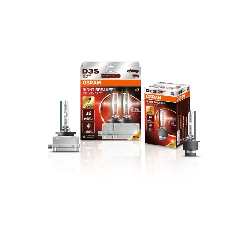 OSRAM NIGHT BREAKER LASER XENARC GEN2 66340XN2-2HB D3S Pk32d-5 42V 35W