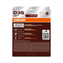 OSRAM NIGHT BREAKER LASER XENARC GEN2 66340XN2-2HB D3S Pk32d-5 42V 35W
                                                                  