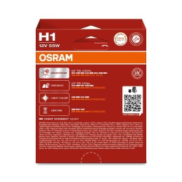 OSRAM NIGHT BREAKER SILVER 64150NBS-2HB H1 P14,5s 12V 55W